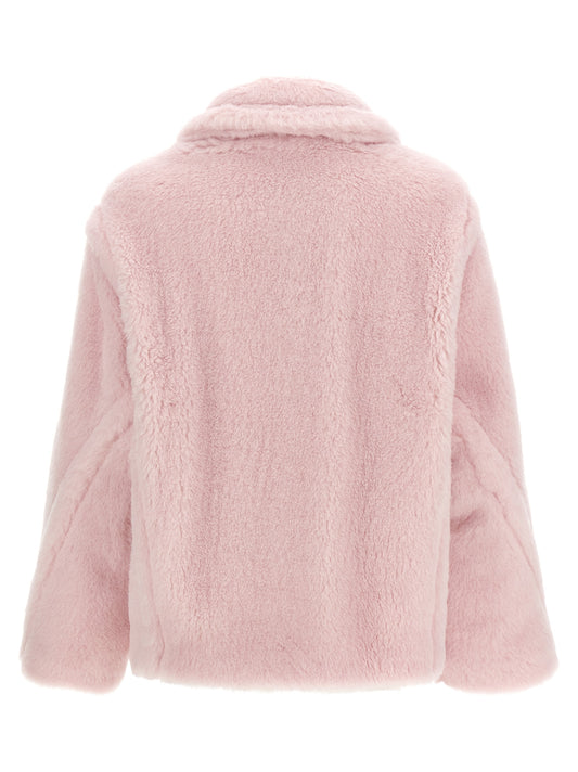 Max Mara Mxmfuggito Coat - Pink Wrap Coat