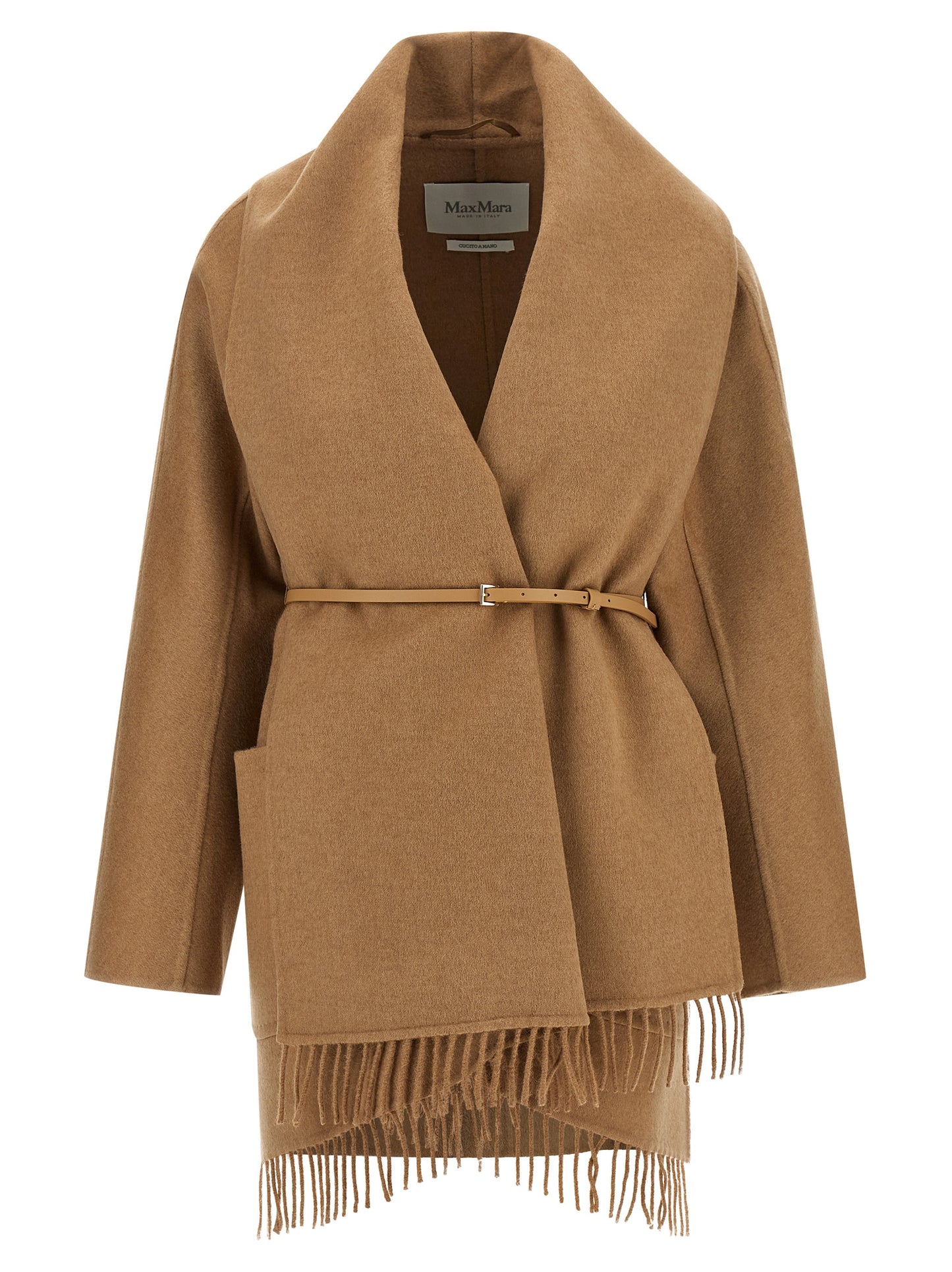 Max Mara Mxmabilita Coat — Women's Camel Wrap Coat