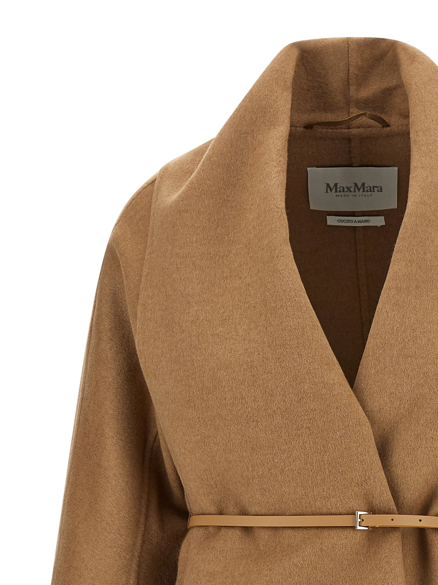 Max Mara Mxmabilita Coat — Women's Camel Wrap Coat