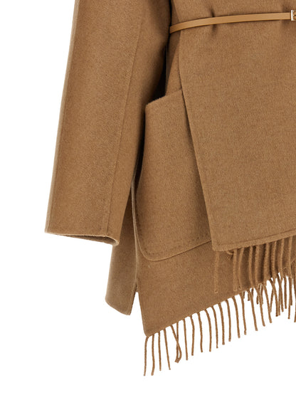 Max Mara Mxmabilita Coat — Women's Camel Wrap Coat