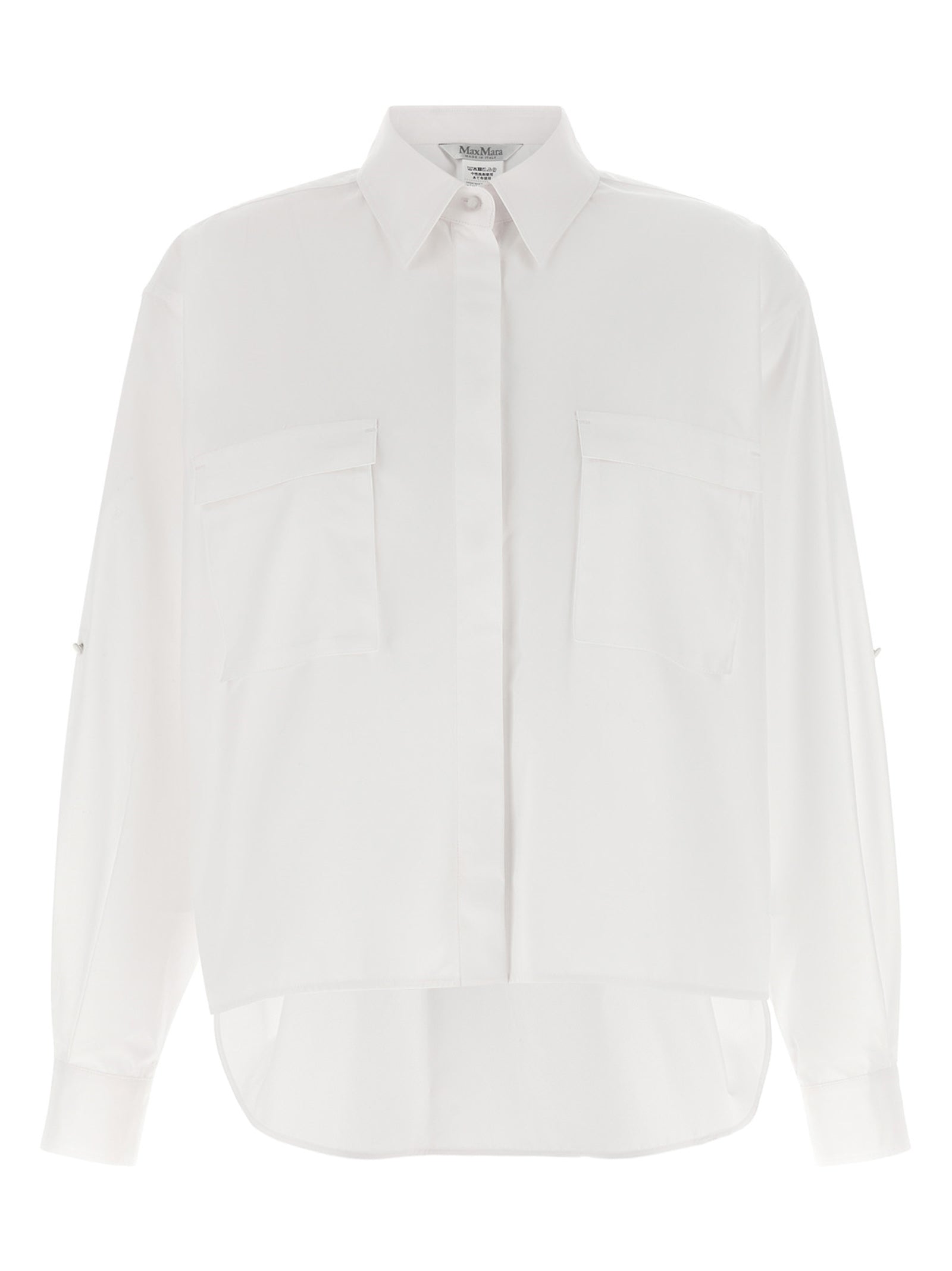 Max Mara Mxmtenue Shirt — Oversized Cotton Poplin