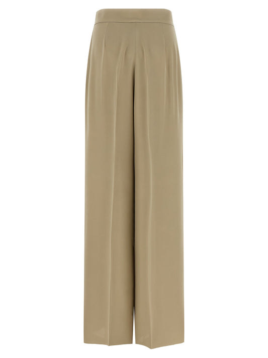 Max Mara Mxepalanca Trousers — Tailored Silk Wide Leg