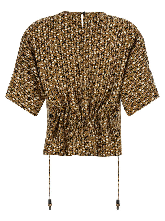 Max Mara Mxmnordica Blouse — Silk Patterned Shirt