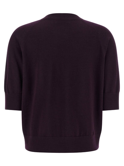 Dries Van Noten Tuan Sweater — Purple Knitwear