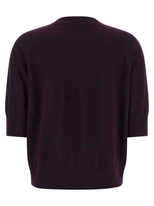 Dries Van Noten Tuan Sweater — Purple Knitwear