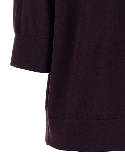Dries Van Noten Tuan Sweater — Purple Knitwear