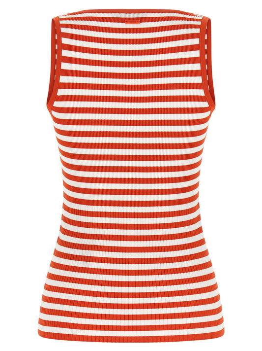 Max Mara Red Mxmghiro Top — Slim Fit Luxury Tee