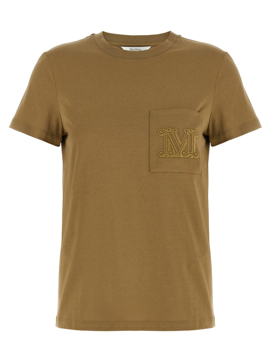 Max Mara Papaia T-shirt — Brown Cotton Topwear