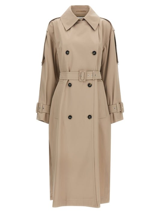 Sportmax Trench Coat — Waterproof Double‑Breasted Coat