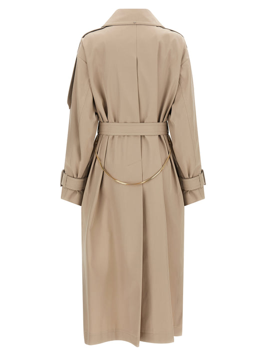 Sportmax Trench Coat — Waterproof Double‑Breasted Coat