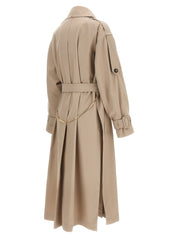 Sportmax Trench Coat — Waterproof Double‑Breasted Coat