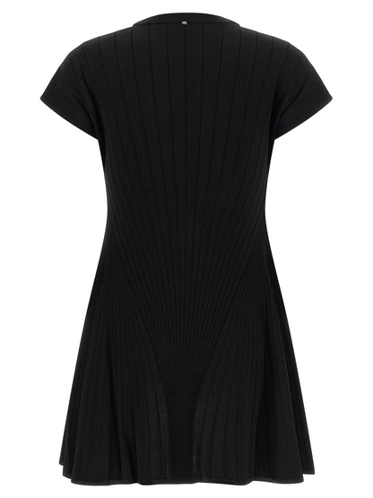 Sportmax Spxere Dress — Black Hourglass Knit Dress