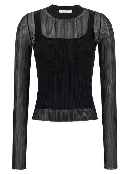 Sportmax Spxbuono Sweater - Black Knitwear, Slim Fit
