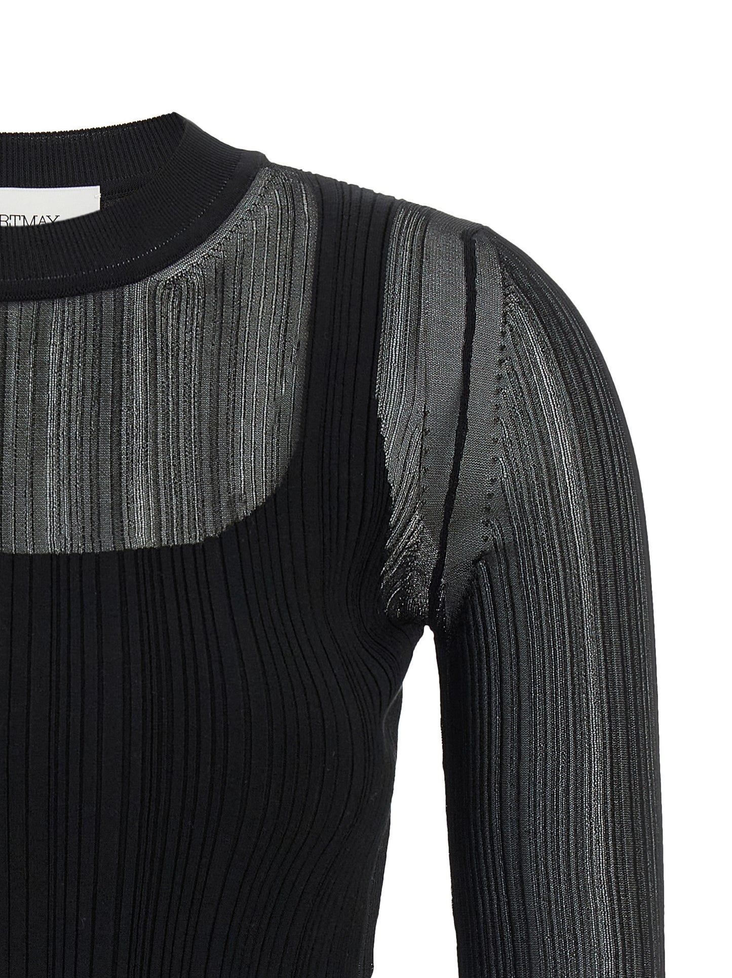 Sportmax Spxbuono Sweater - Black Knitwear, Slim Fit