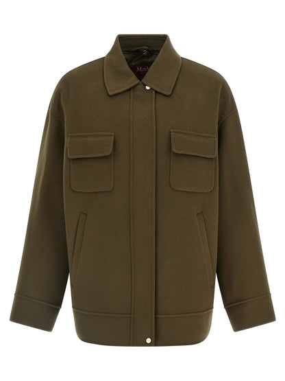 Max Mara Studio Padded Coat — Women's Green Coat