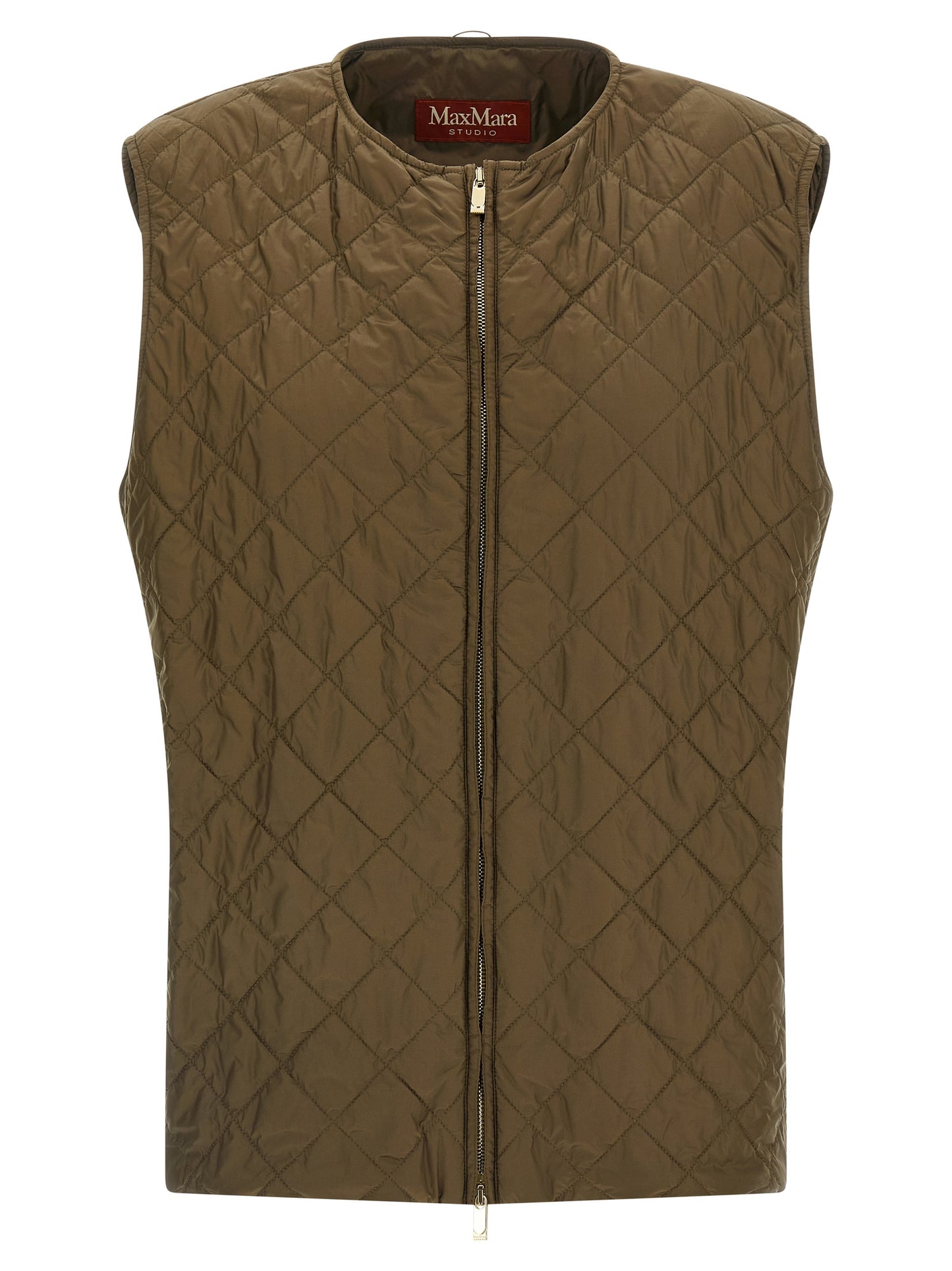 Max Mara Studio Padded Coat — Women's Green Coat