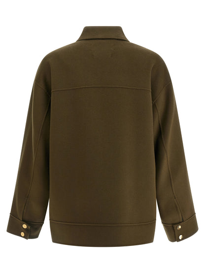 Max Mara Studio Padded Coat — Women's Green Coat
