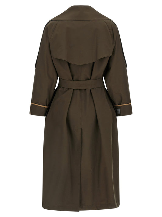 Max Mara The Cube Trench Coat — Oversized Green Coat