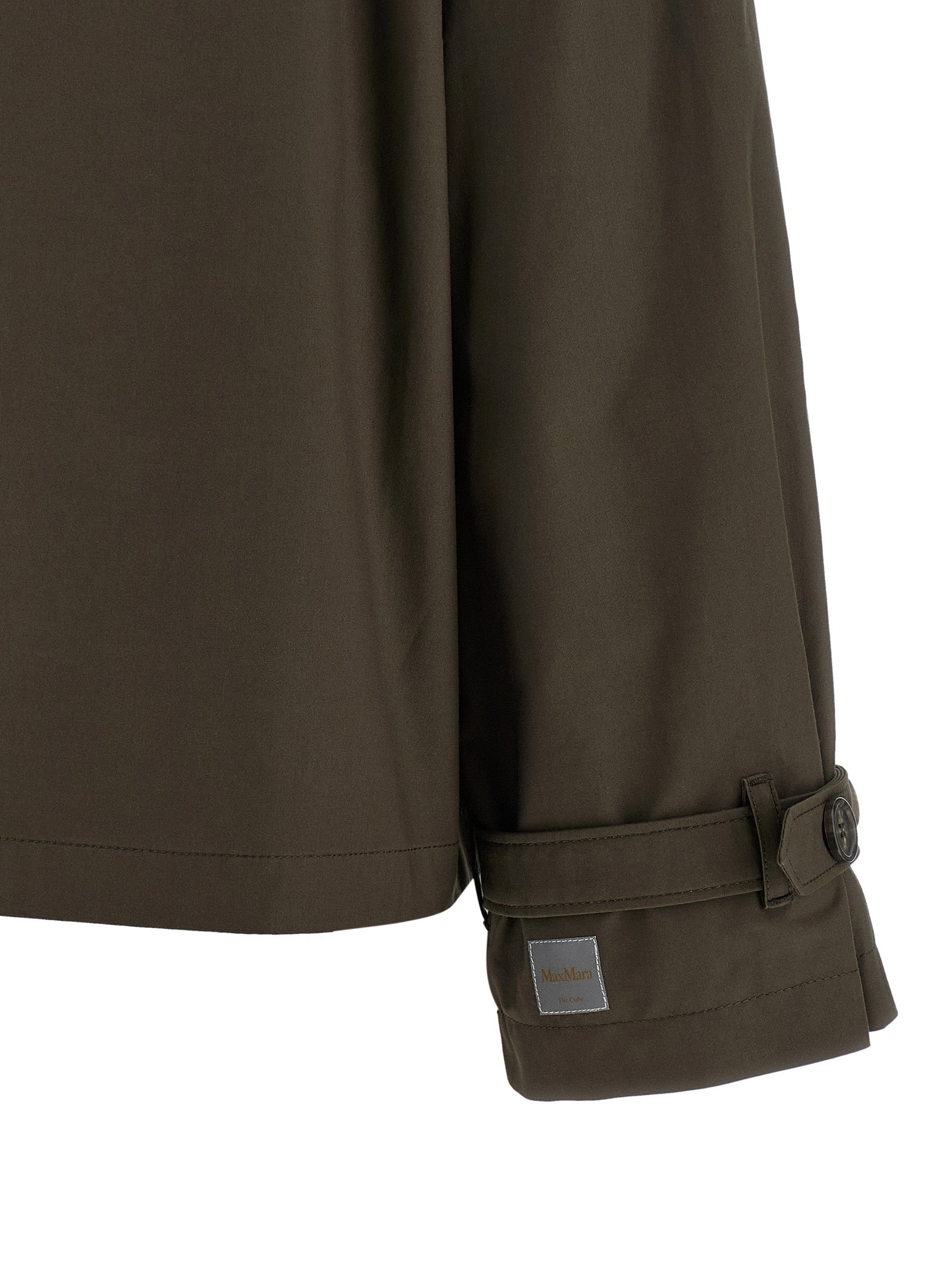 Max Mara The Cube Trench Coat - Green Short Coat