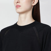 Roberto Collina Black wool crewneck sweater