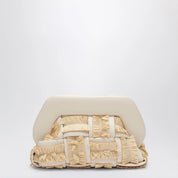THEMOIRè Small Tia Clutch — Butter Raffia Handbag