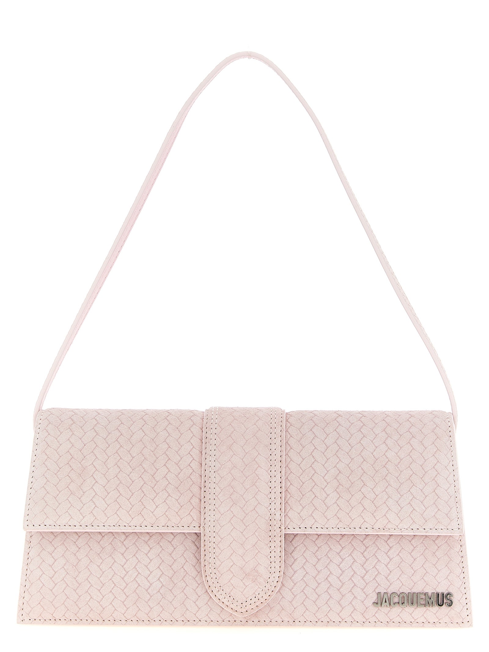 Jacquemus Le Bambino Long Shoulder Bag — Pink Leather