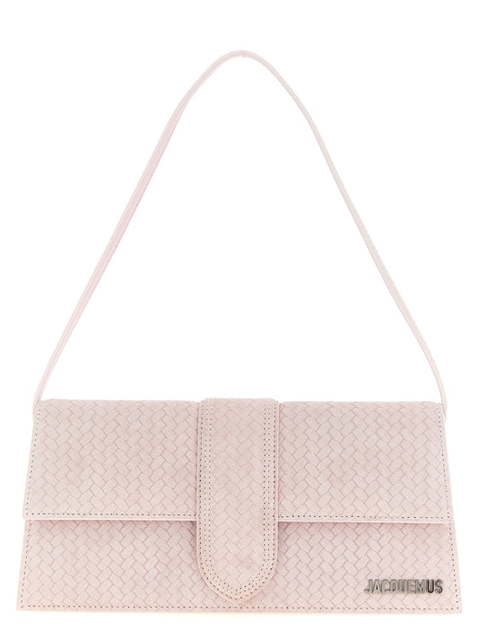 Jacquemus Le Bambino Long Shoulder Bag — Pink Leather