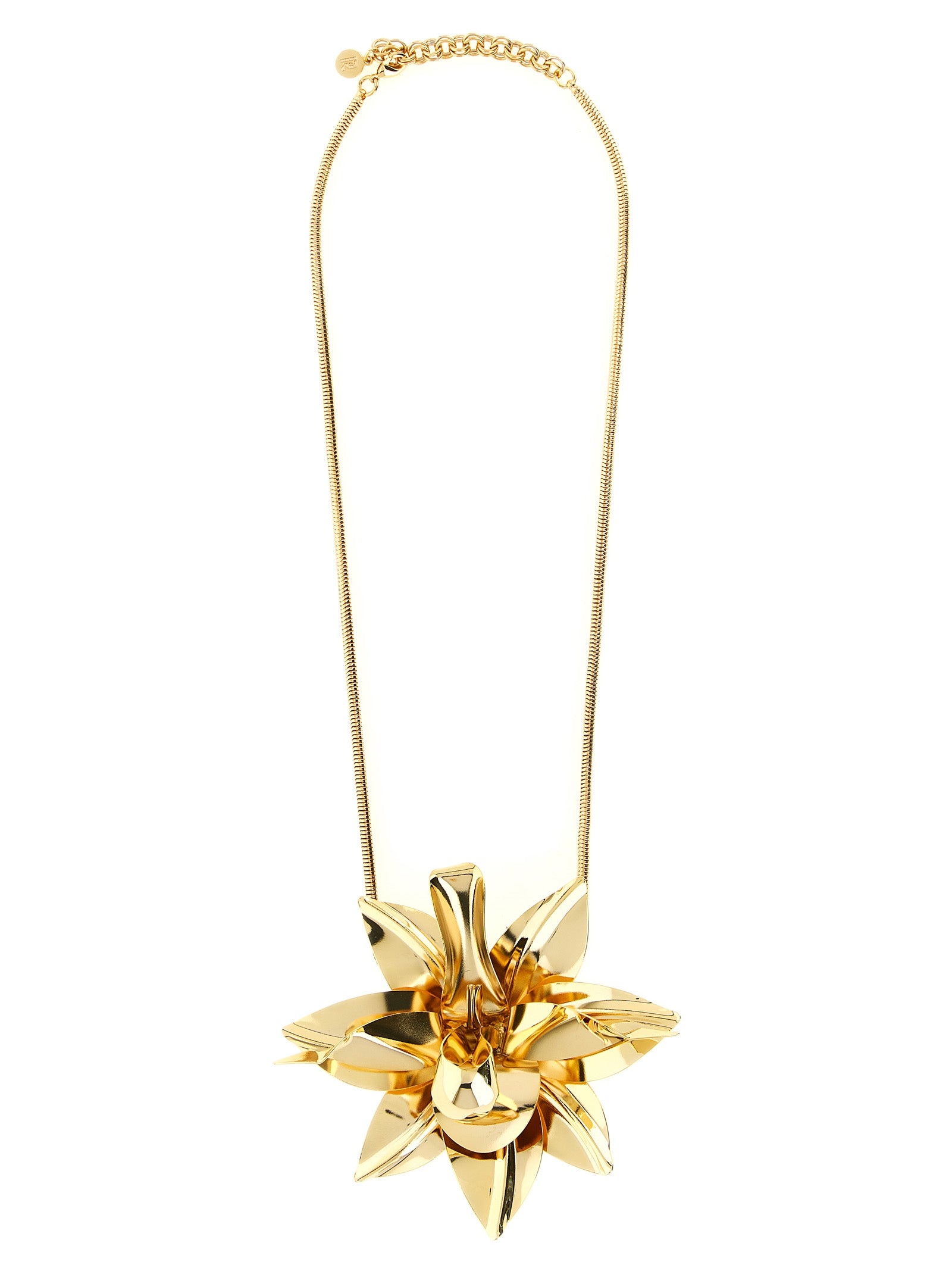 Paco Rabanne Flower Pendant Necklace — Gold Jewellery