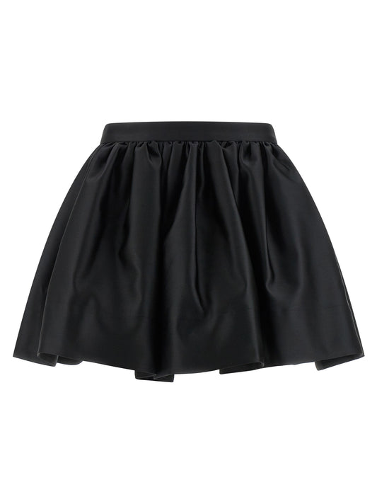Paco Rabanne Satin Skirt — Mini Balloon Black, New Arrival