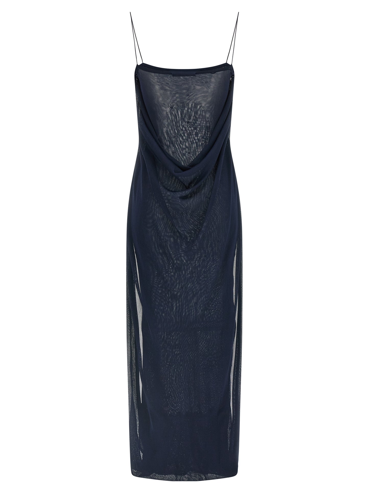 Jacquemus La Robe Maille Plumetis Dress — Blue Dress
