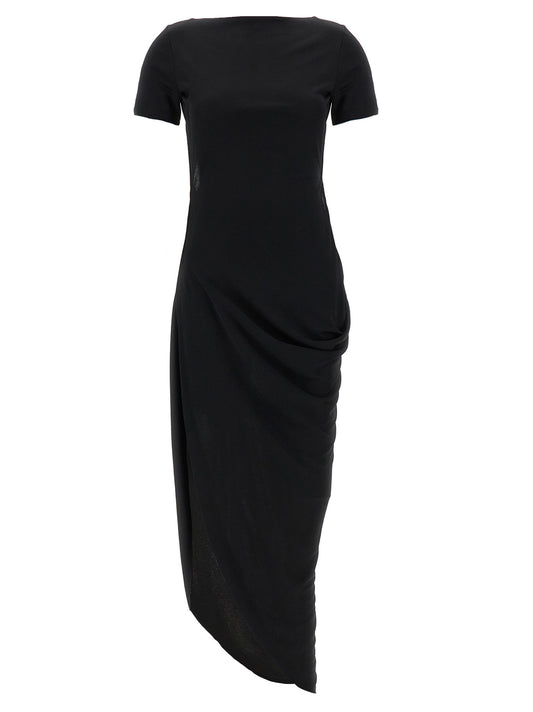Jacquemus La Robe Sole Dress — Black Jersey Dress
