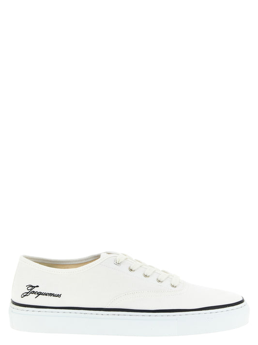 Jacquemus Les Fefe Sneakers for Men — White Canvas