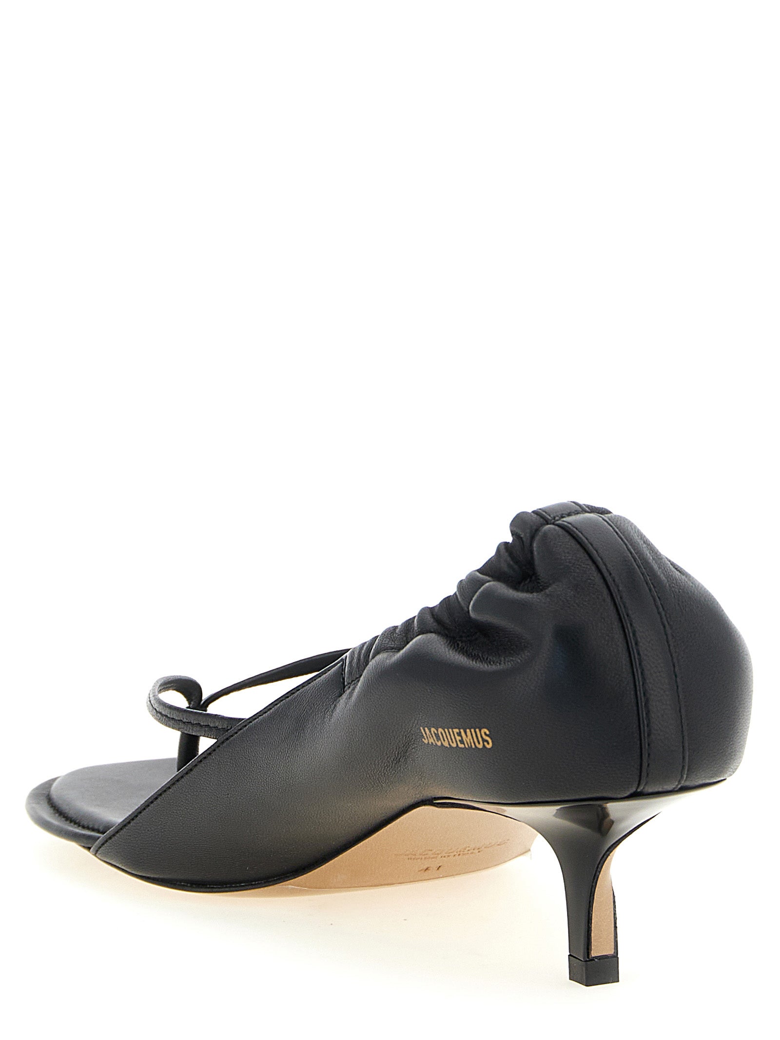 Jacquemus Les Sandales Nu-pieds B Sandals — Black 4.5cm