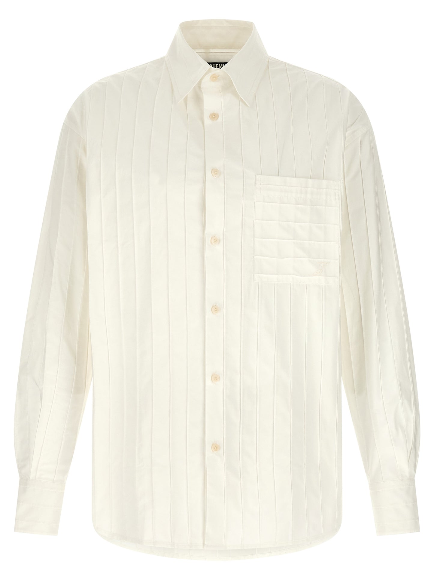 Jacquemus La Chemise Camargue Shirt — Oversized White