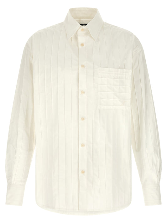 Jacquemus La Chemise Camargue Shirt — Oversized White