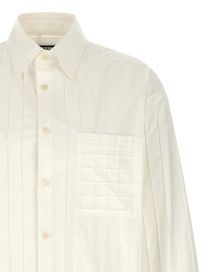 Jacquemus La Chemise Camargue Shirt — Oversized White