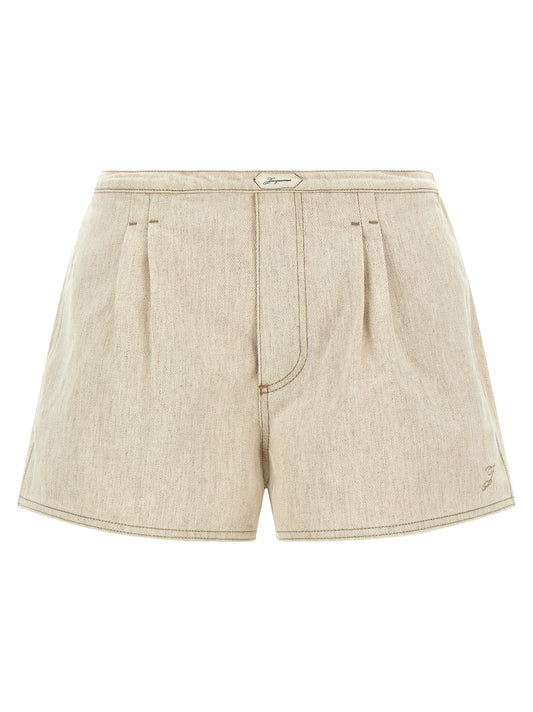 Jacquemus Le Short De-nimes Amelo Shorts - Beige, €290