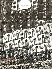 Paco Rabanne 1969 Clutch — Silver Metal Mesh (W26xH11cm)