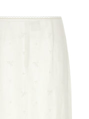 Magda Butrym '16' Skirt — White Midi Skirt