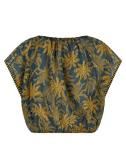 Eres Crocodile Top — Beachwear Crop for Women