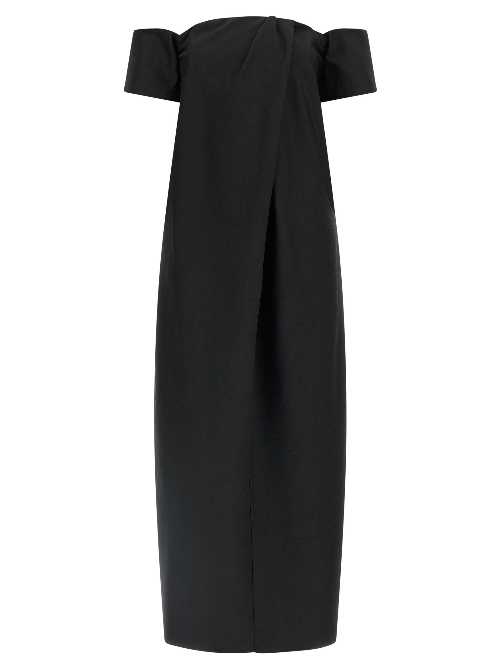 Magda Butrym Re26 Off-Shoulder Wool-Silk Dress