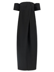 Magda Butrym Re26 Off-Shoulder Wool-Silk Dress