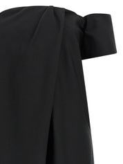 Magda Butrym Re26 Off-Shoulder Wool-Silk Dress