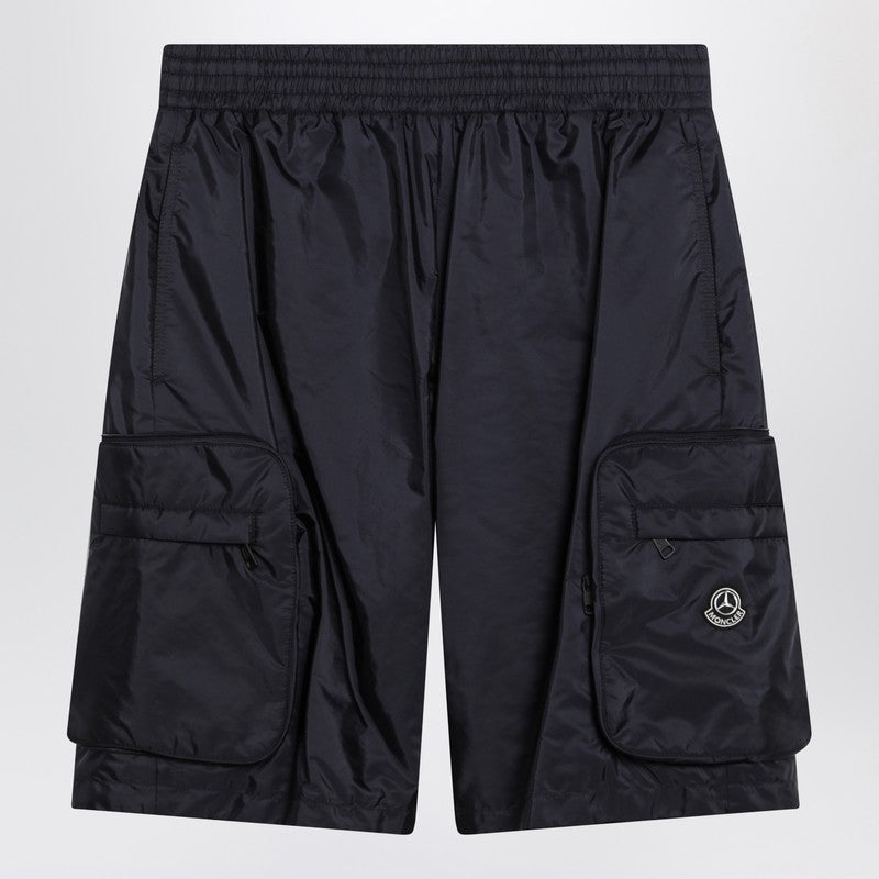 Moncler x Mercedes-Benz by Nigo Blue nylon Bermuda shorts