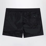 Moncler Black swim shorts with logo patch