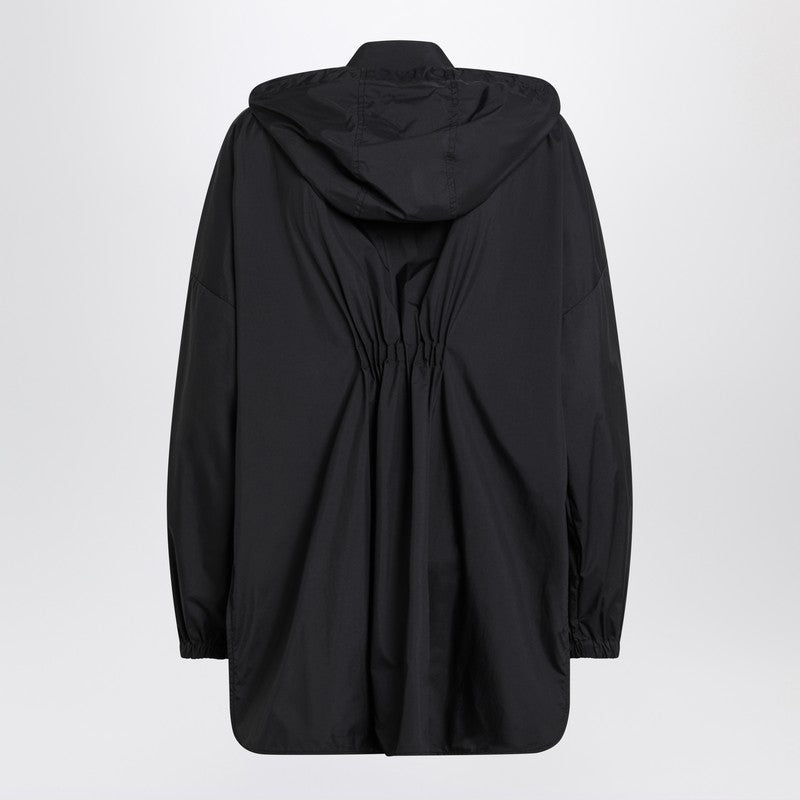 Moncler Black zip parka in nylon