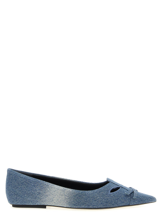 Marc Jacobs Denim Kat Ballet Flats — Women's Blue Flats