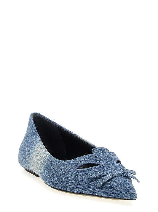 Marc Jacobs Denim Kat Ballet Flats — Women's Blue Flats