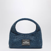 Marc Jacobs Borsa The Mini Sack en denim con pedrería