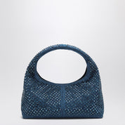 Marc Jacobs Borsa The Mini Sack en denim con pedrería